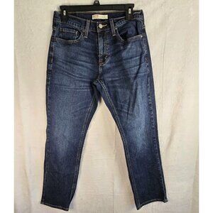 Levi Strauss Signature Men's Athletic Fit Blue Jeans Size 28 X 30 Dark Wash